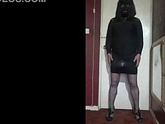 Sensual journey of a crossdressing sissy with a penis pump