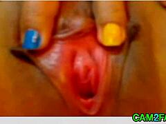 asian girl fingering her pussy and ass on webcam 😍