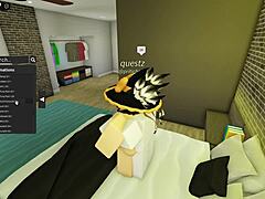 Cute Robloxian witch feels wild banging with stranger