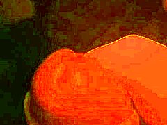 Вързана в bondage за игра с член и мастурбация