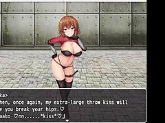 Animated girl with orange hair gives footjob to the main character - Hentai