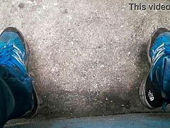 Gay Brazilian enjoys private moment in the woods.