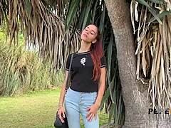 Ezmeralda Blue demonstrates her wild side to a muscular older man