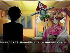 asian anime hentai scene with japanese cartoon