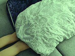 Stepsis Bends Over for Tight Pussy Peekaboo Play