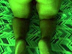 Blonde prostitute sits and cums.