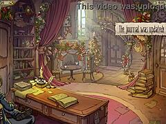 INNOCENT WITCH GIVES HANDJOB IN GAMEPLAY.