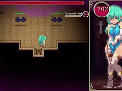 16-bit adventure with Mage Kanade's futanari dungeon quest