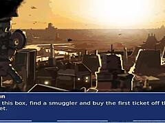 Star Wars Orange Trainer Cosplay Bang with Master and Whore