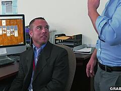 Office threesome with horny employee and coworker