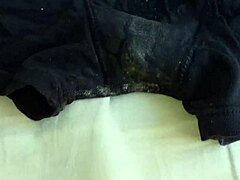 Check wife's wet panties in cuckold setup