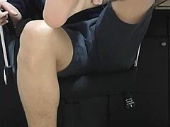 Gay Master Worships Socks And Feet In Nylon See Through