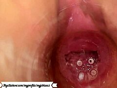 I explore my vagina with camera