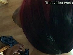 Redhead Gets Cum On Face Birthday Gift