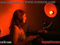 mina gives an intense blowjob to the military guy in this bdsm scene, what a whore!