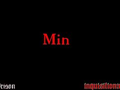 mina gives an intense blowjob to the military guy in this bdsm scene, what a whore!