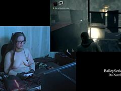 Naked Brunette with Big Natural Tits in Alan Wake Playthrough 10