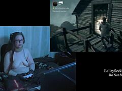 Naked Brunette with Big Natural Tits in Alan Wake Playthrough 10