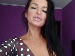 I'm face riding the slut milf brunette's ass, licking and riding rough