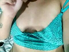 Hot petite girl gives a cum tribute and shows off her body in a funky style