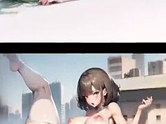 Ever seen giantess hentai with massive boobs in AI art collection?  