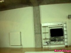 Stripteasing aliz captivates with her alluring moves