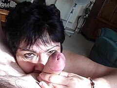 Amateur slut covered in cum!