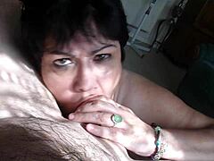 Amateur slut covered in cum!