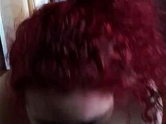 she's cheating on her man with big black cock blowjob