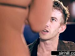 Franceska Jaimes and Brooklyn Blue tease the big dick cop with their big tits