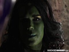 she hulk chyna takes monster cock in wild doggystyle