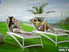 mia and nilla feast on chad's huge cock 😋