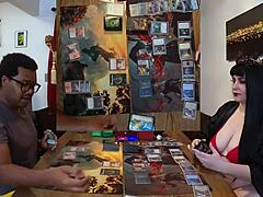 jane plays magic 8 on desk