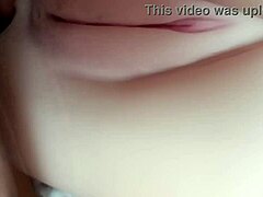 comfortable insertion of clean toy in ass.