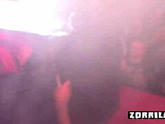 Incubus binds cute girl in bondage.