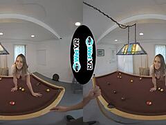 wetvr billiards tease gets her pussy drenched in vr