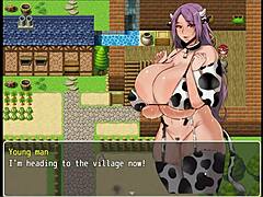 Mirenas Ranch Pornplay Hentai Game Milking Massive Cowgirl Tits