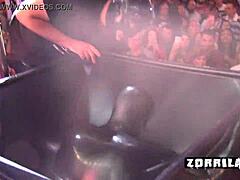 Incubus binds cute girl in bondage.