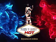 Playboy Bunny Andy Sucks Big Cock Cumshot