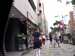 Asian amateur with small tits moaning loudly