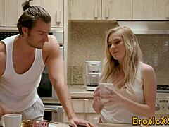 why is this teen babe's pussy getting smashed doggystyle outdoors?