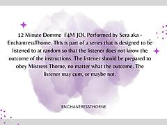 New Femdom video: Joi and domination with female masturbation instructions