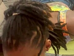 sexy slim girl sucking dick on office chair 😍