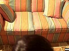 Kicca Martini delivers a tasty blowjob with mature charm