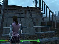 Intense anal fucking in Fallout 4 with Elie and synth