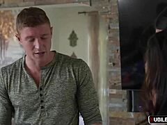 Jamie Michelle and Vina Sky say, 'Let's get stuck together in this threesome with muff diving and blowjobs.'