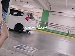 Hasty Filipino encounter in parking lot: risky public outdoor activity