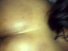 Sloppy anal insertion stretches hot latina ass