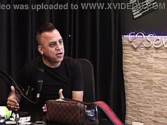 Brazilian Freddy Dogging Without Condom in Sheer Red Lingerie