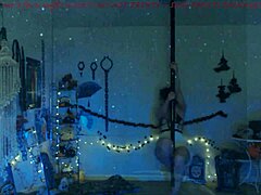 Alexa's sensual solo performance in three outfits without nudity